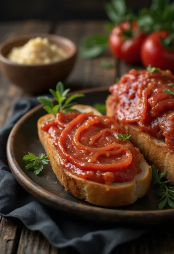 Sobrassada-korv skuren i bitar