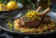 Osso buco smaksatt med citronskal, serverad med gremolata, saftigt kalvlägg i grönsakssås