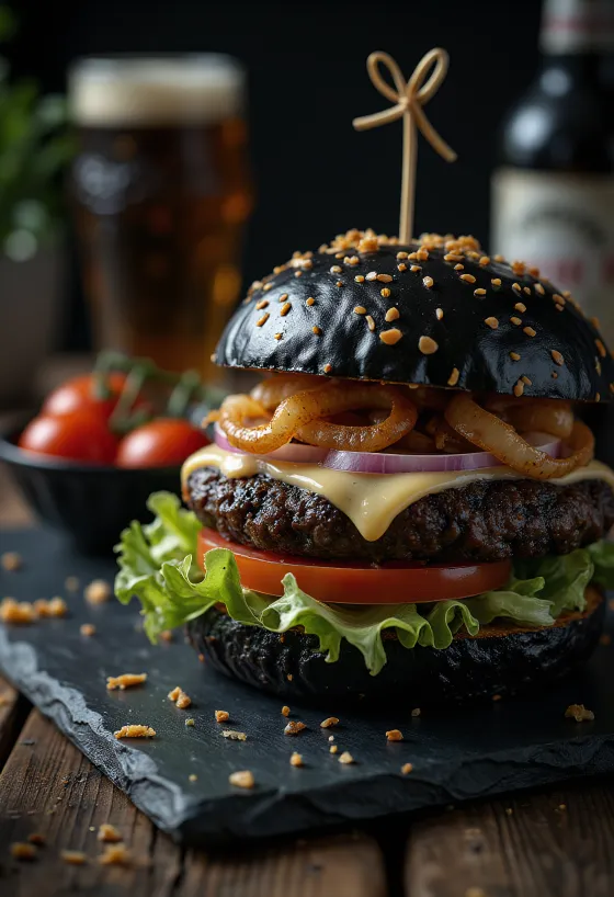 Midnattsburgare serverad
