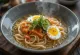 Morioka Reimen, japanska kalla nudlar med chilipasta och färska grönsaker