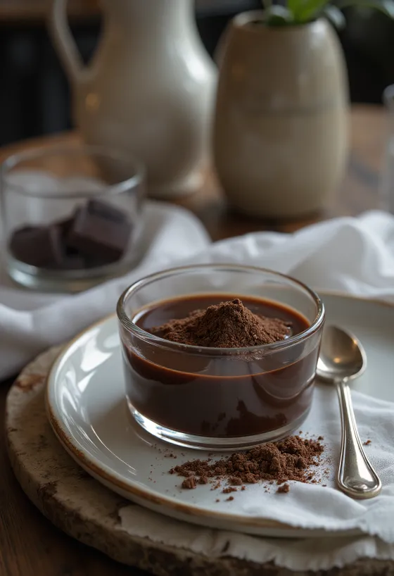 Chokladlikör serverad i flaska