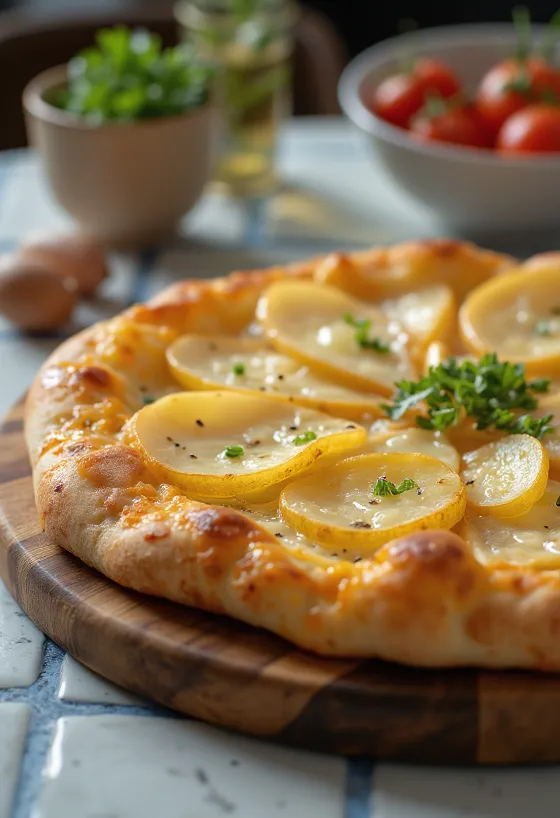 Schweizisk pizza med racletteost