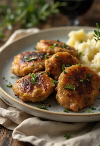 Stekt kycklinglever stekt krispig, serverad med färskt bröd och rödlök