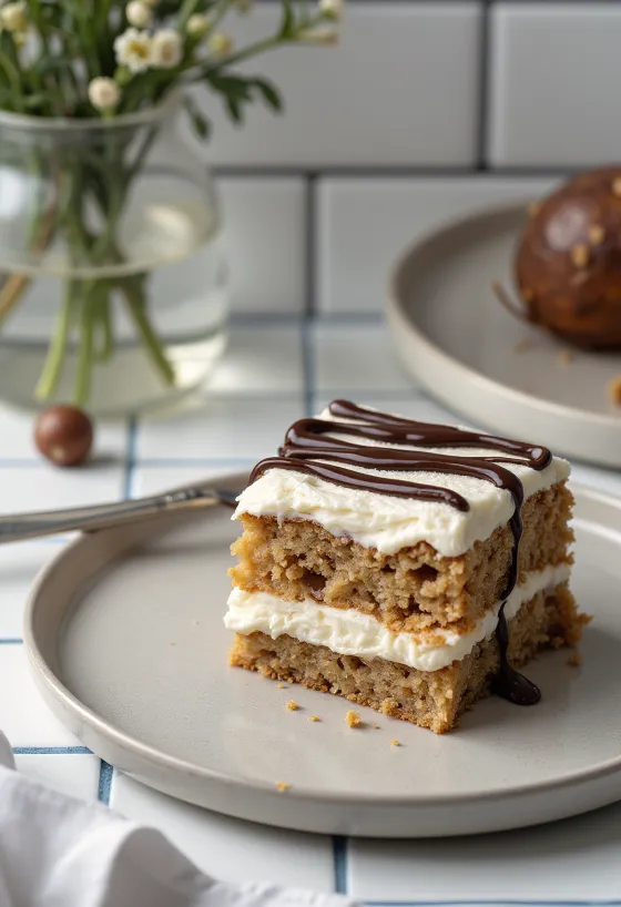 Sockerfri kastanjetårta med mascarponekräm och mörk choklad