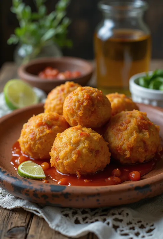 Acarajé med chili, frasig brasiliansk maträtt
