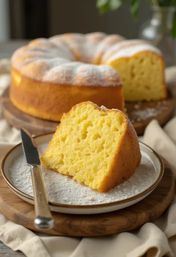 Enkel smörtårta i enkel servering