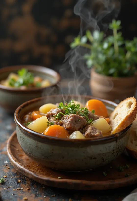 Irish Stew, traditionell irländsk lammgryta med grönsaker