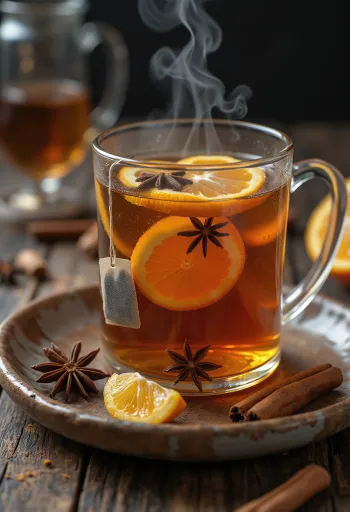 Kryddig chai-cider i mugg