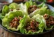 Biff Bulgogi i Salladsblad koreansk rätt serverad