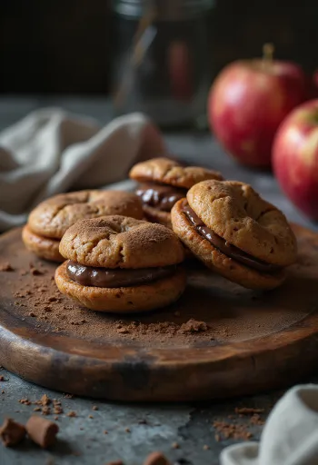 Äpple- och chokladlinser serverade