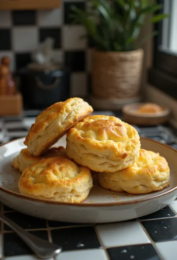 Nybakade hemmagjorda pogácsa