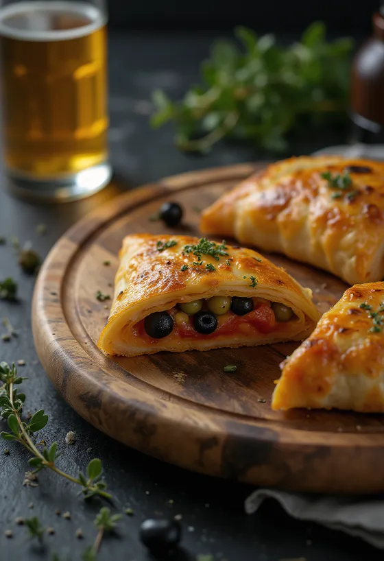 Calzone med kapris nygräddad