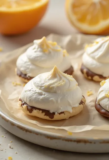 Honungs- och apelsinmaränger serverade