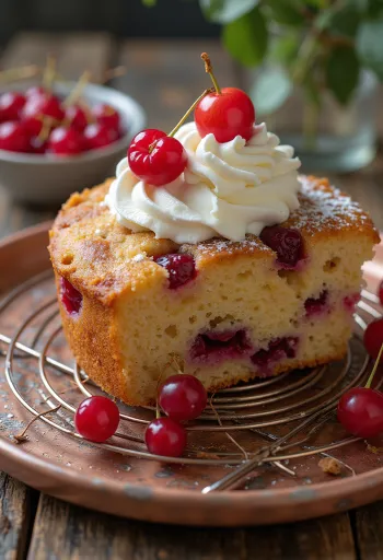 Kanelvinbärstårta serverad i bitar