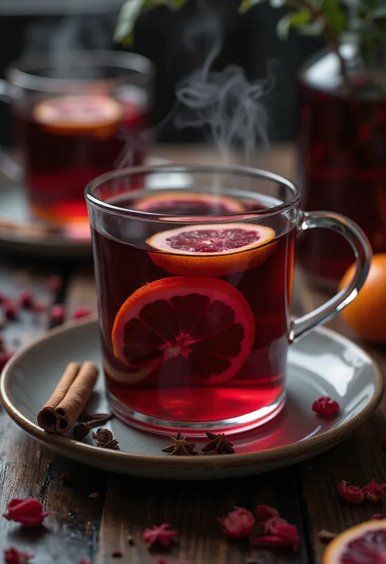 Hibiskuscider i mugg