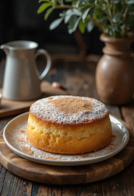 Kanelsockerkaka skuren i skivor serverad