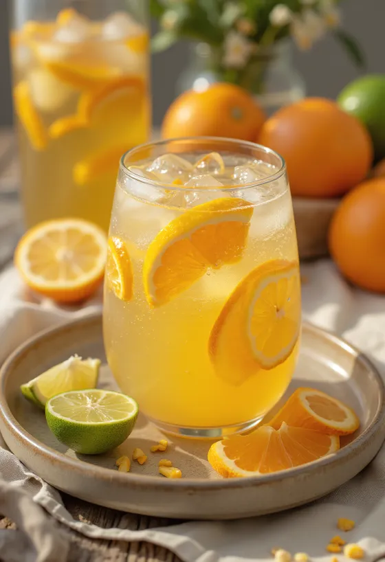 Uppfriskande citruscider nyserverad