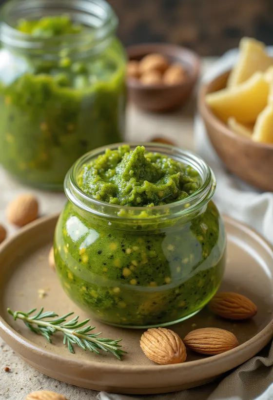 Pesto med persilja och mandel, nylagad