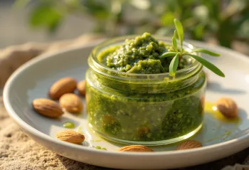 Pesto med persilja och mandel, nylagad