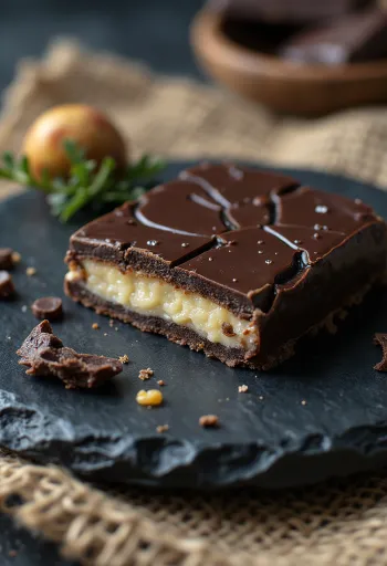 Túró Rudi med chokladöverdrag, serverad kyld.