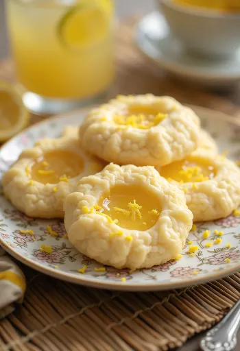 Honungs- och citronkakor serverade