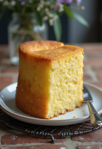 Vaniljsockerkaka serverad