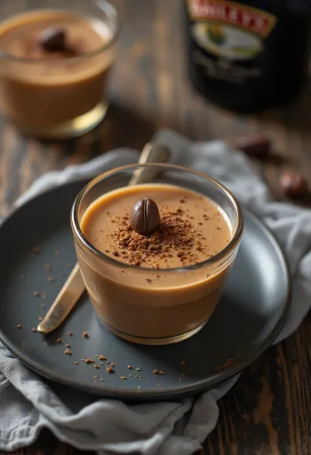 Hemgjord Baileys serverad i flaska