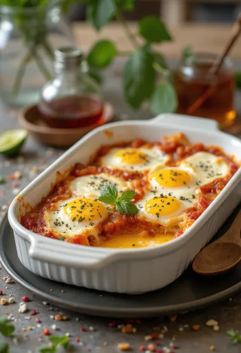 Saftig auberginegratäng varvad med köttfärs och ost, gräddad gyllenbrun.