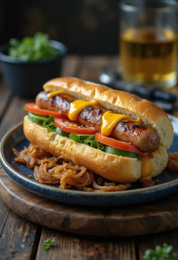 Kockens Special Hot Dog serverad