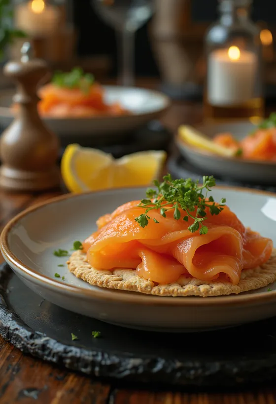 Laxbit gravad med citrongräs, dill och kryddor