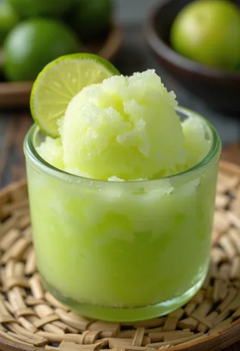 Daiquiri Ice sorbet serverad