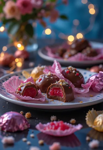 Marmeladgodis med mörk chokladöverdrag