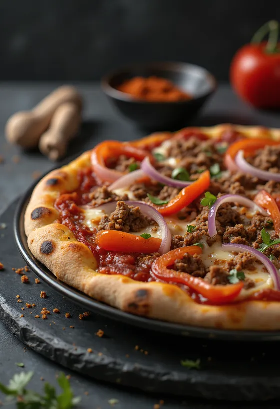 Pizza Algerienne serverad