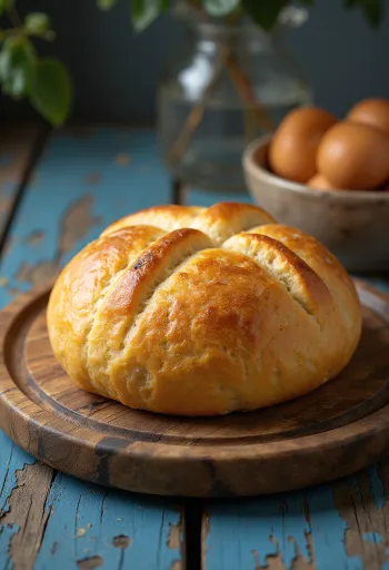 Damper australiensiskt ojäst bröd nygräddat