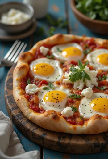 Pizza alla Norma med siciliansk aubergine och ricotta