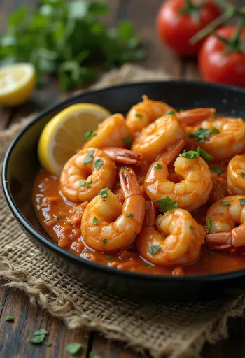 Rogan Josh serverad med räkor