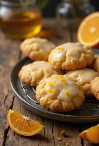 Apelsin- och honungskakor i juldukning