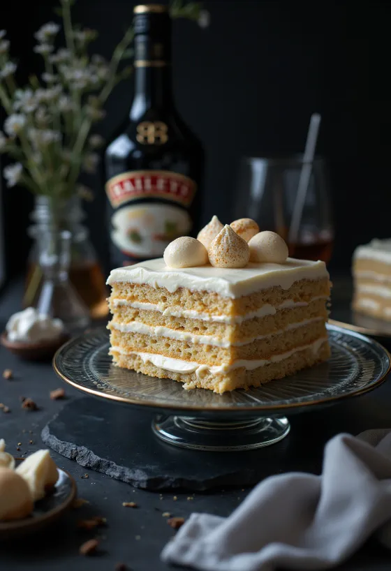 Baileystårta serverad