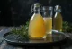 Skandinavisk granskottscider serverad i glas