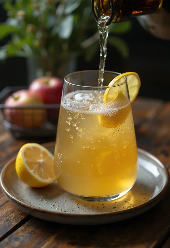 Spansk Sidra Cider serverad i glas