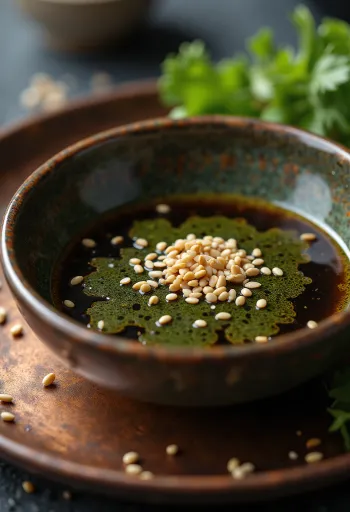 Sojasås med wasabi serverad bredvid sushi