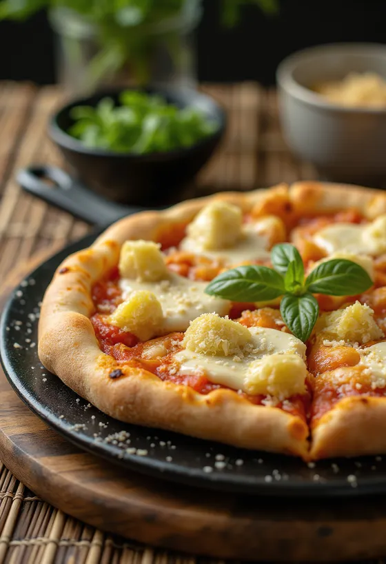 Pizza ai Carciofini med kronärtskocka och ost