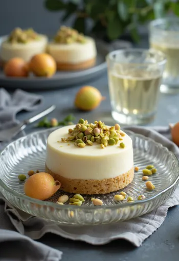 Dekorerad litchi- och vitchokladtårta