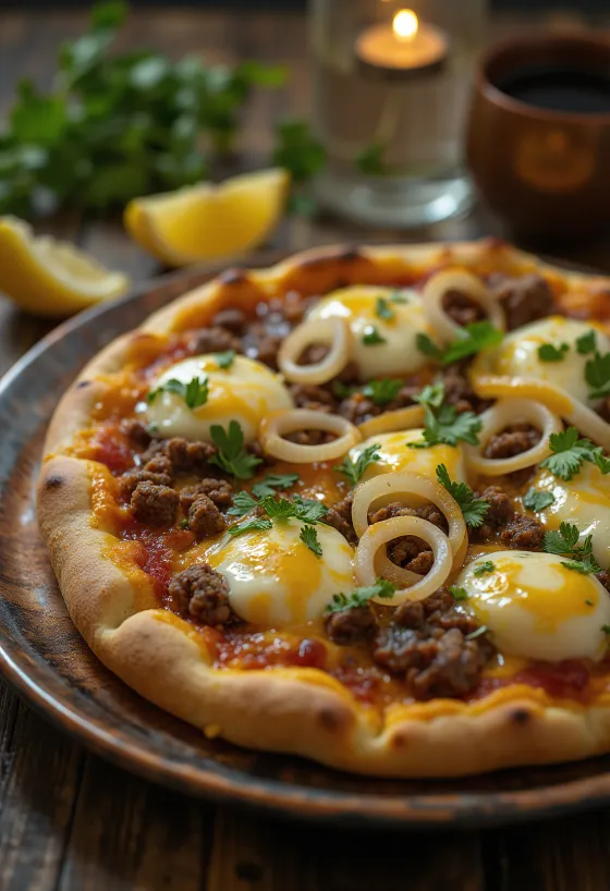 Pizza Egiziana serverad
